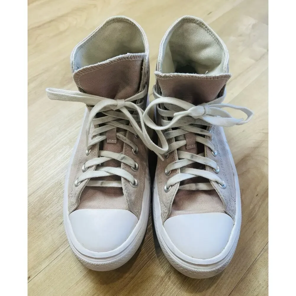 Men’s Size 6.5 - Converse Chuck Taylor All Star Move High Stone Shoe Pink - Picture 3 of 12